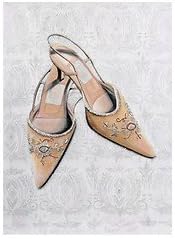 Your Space UK Shyama Ruffell - Silver Shoes Art Print Frame Options Or As Giclee Canvas - Framed Print Soho Frame - Light Beech - 30cm X 40cm
