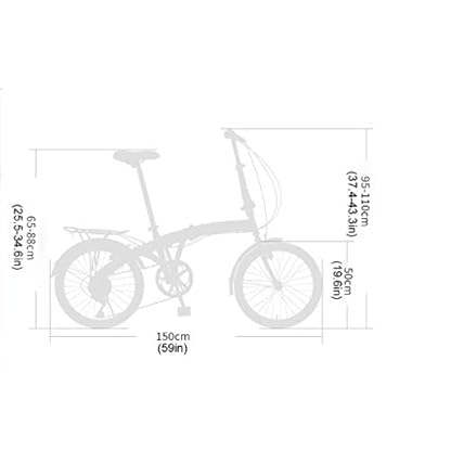 Zlw-shop Faltbares Fahrrad Erwachsene Ultralight beweglicher faltender Fahrrad kann im Auto-Kofferraum Fahrrad platziert Werden Faltrad im Freien – Bild 3