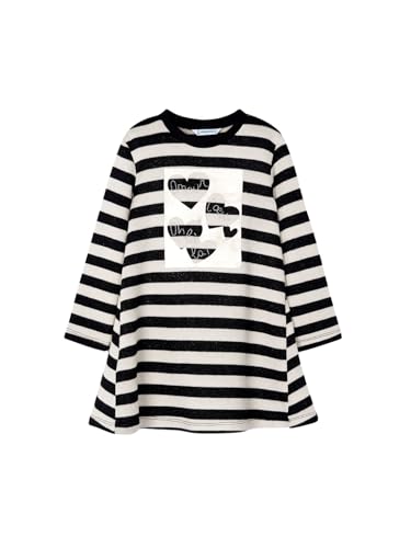 Mayoral Vestito Righine Per Bambine E Ragazze Nero 6 Anni (116Cm)