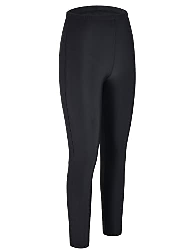 Coastal Rose Women's Swim Tights Upf50+ Sport Rashguard Swim Pants Us16 Black #TOP4
