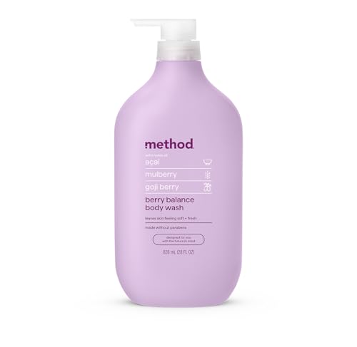 Image of method Body Wash, Berry Balance - Leaves Skin Feeling Soft & Moisturized, Made Without Parabens, Notes of Acai, Mulberry & Goji Berry, 28 Fl Oz