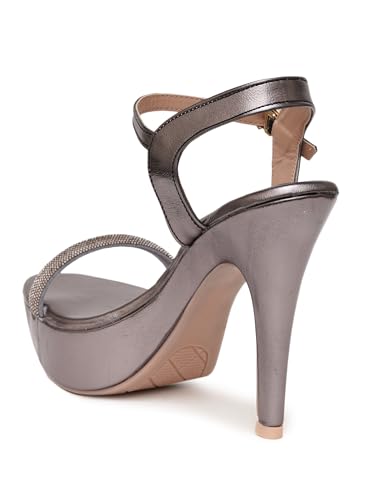 Image of Planet Walk Round Toe Stiletto Solid Heels For Women'S /Girl'S