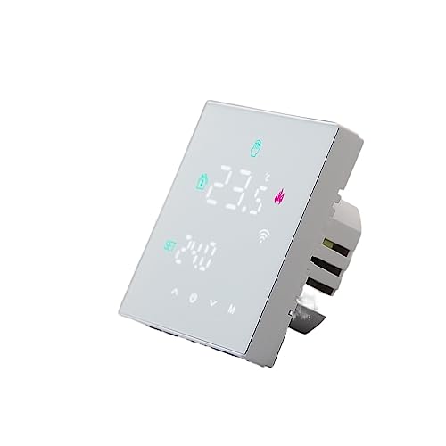 Termostato Inteligente, Termorregulador de hogar inteligente Tuya, termostato de suelo cálido for controlador de temperatura de calefacción eléctrica, caldera de Gas ,para el hogar(TGW60W-WIFI-WPB)