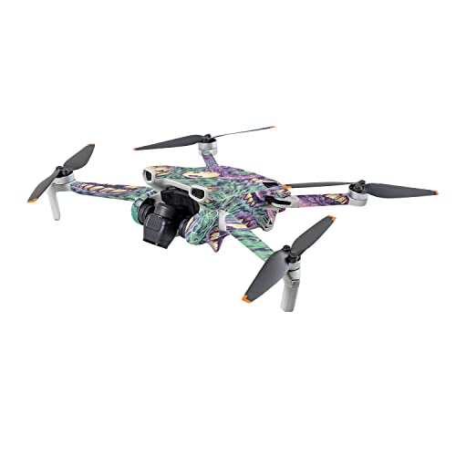 Image of MightySkins Carbon Fiber Skin Compatible with DJI Mini 3 - Eyes and Teeth | Protective, Durable Textured Carbon Fiber Finish | Easy to Apply | Made in The USA