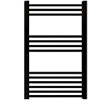 Sèche-serviette hydraulique eau ROINTE TELAN50N077 Elba Aqua Noir *Ne comprend pas valves, arrêteur ni adaptateur