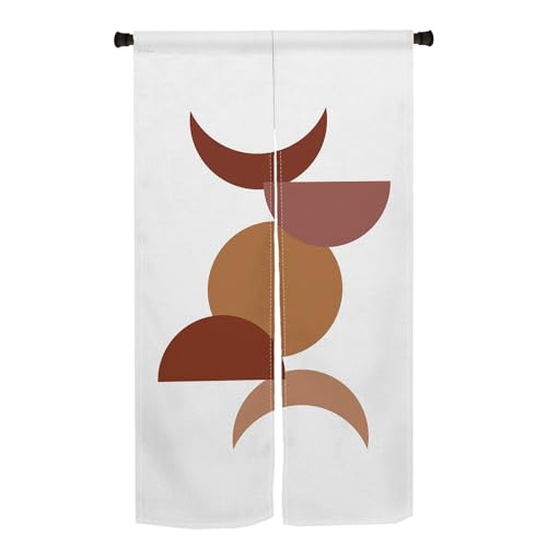 のれん Qinunipoto 図案 北欧風 暖簾 シンプル風 幅85cm丈150cm インテリア 出入り口 目隠し おしゃれ すだれ 遮光 部屋 間仕切りカーテン 門カーテン ポリエステル製 オーダー可 簡単取付 四季兼用