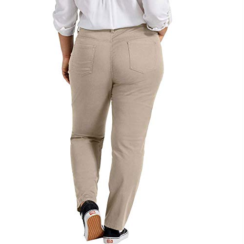Dickies Women's Size Perfect Shape Skinny Twill 4 Pocket Pant-Plus4