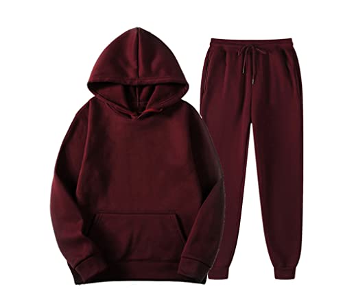 Ensemble sweat à capuche et pantalon homme Kiioouu pour en finir avec le froid de l'hiver