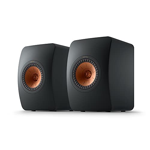 KEF LS50 Meta – Bookshelf Speaker (Carbon Black) | HiFi | Home Theatre | 40-100 Watts