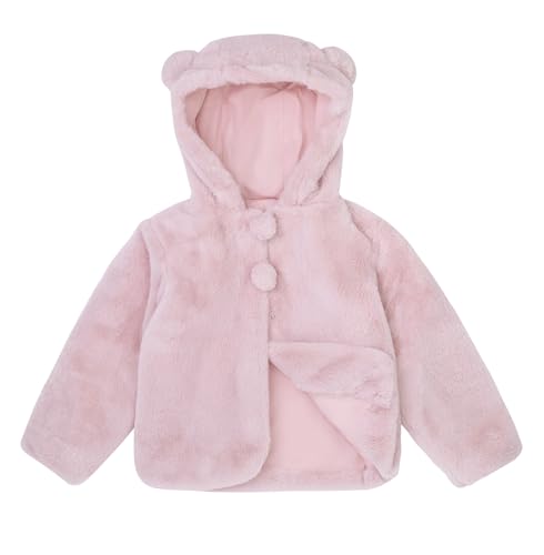 maoo garden Toddler Girls Cloak Fur Jacket Fall Winter 3-7 Years Little Girls Fleece Lightweight Hooded Cute Coat