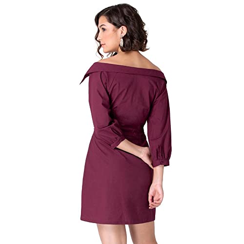 Image of FabAlley Women's Cotton Mini Casual Dress