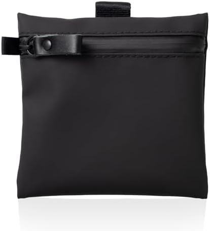 （05:00時点） [ aso ] TOFTPOUCH mini (タフトポーチ ミニ) 耐水 ガジェット ポーチ 日本製 約110×110×10[mm] コンパクト 小型 バッグインバッグ ポケット (Sサイズ ループあり ブラック) tf-v274-bl-loop