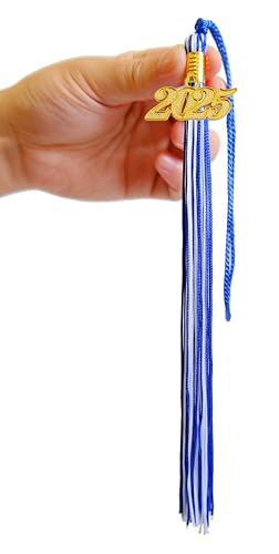 Image of 2025 Tassel Graduation, Blue and White Tassel 2025