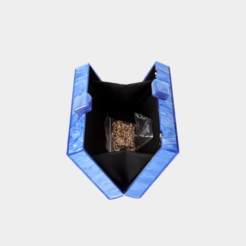Image of RomanticDesign Women Acrylic Handbag Rattan Woven Pattern Square Box Crossbody Handbag Shoulder Bag Chain Purse