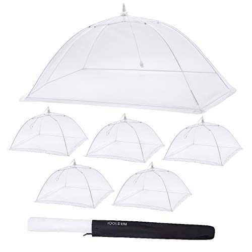 IOOLEEM (Pack of 6) Mesh Food Tents/Food Covers for Outdoors / 1 Storage