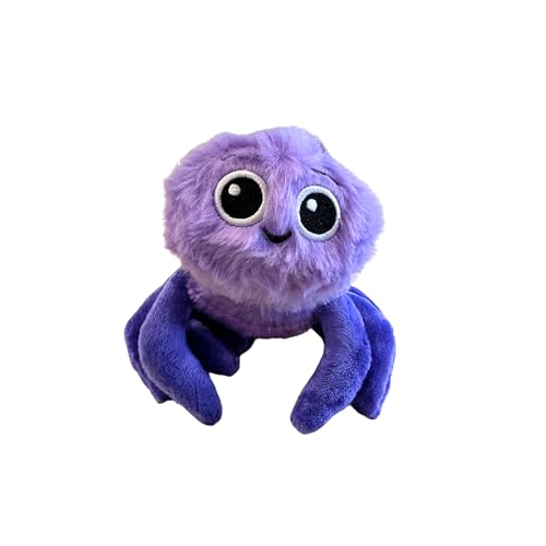 Listener Kids Eduardo The Spider Plush Toy for Ages 0+ | 7', Soft, Fuzzy, Purple, Stuffed Animal
