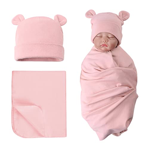 Image of PESAAT Newborn Hospital Hat 0-12Months Preemie Boys Girls Beanie Solid Infant Baby Hats Autumn Winter