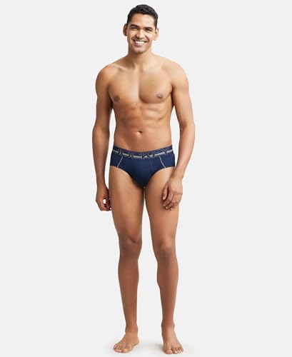 Image of Jockey US14 Men Super Combed Cotton Solid Brief with Ultrasoft Waistband (Colors & Prints May Vary)