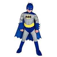 (PKT) (9908381) Child Boys Batman Muscle Costume (8-10yr)