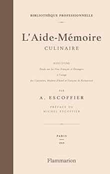 Hardcover L'Aide-Memoire culinaire (French Edition) [French] Book