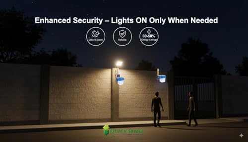 Image of Quick Sense QS-301 220V Auto Day /Night Photocell Sensor Switch | Waterproof LDR Light Sensor for Outdoor Lighting Automation | 6A Load Capacity | Set of 2