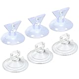 MECCANIXITY Bulb Changers, 35mm 38mm Dia. PVC Suction Cup Light Lamp Replacing Tools for GU10 MR16 Bulbs, 2 Size Clear, Pack of 6