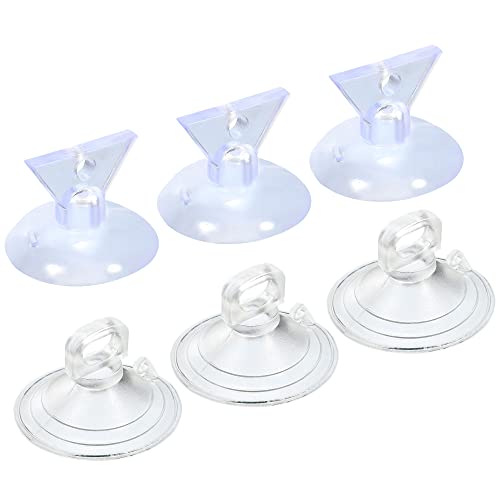 MECCANIXITY Bulb Changers, 35mm 38mm Dia. PVC Suction Cup Light Lamp Replacing Tools for GU10 MR16 Bulbs, 2 Size Clear, Pack of 6