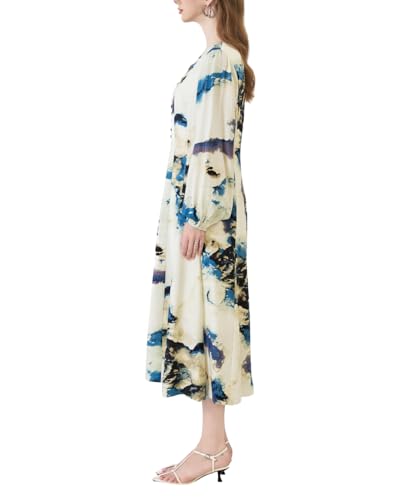 SIXDO G-Blue Woven Loose Dress, Effortlessly Elegant for Party and Wedding Guest Occasions XL — view 4