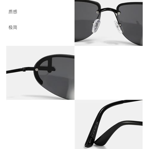 Semi-rimless Punk Sunglasses for Women Sports Men Outdoor Male Shades Uv400 Eyewear4