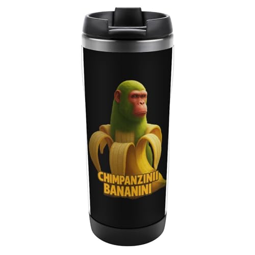 チンパンジーニ バナニーニ イタリアンブレインロット 水筒 子供用 グッズ マグボトル 380ml 直飲み 魔法瓶 男の子 女の子 ステンレス 保温保冷 おしゃれ アニメ 学生用 アウトドア スポーツ 通園 通学 プレゼント