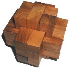 18 Pc Burr # 2 - Wood Brainteaser Puzzle 6x6x6 Burr