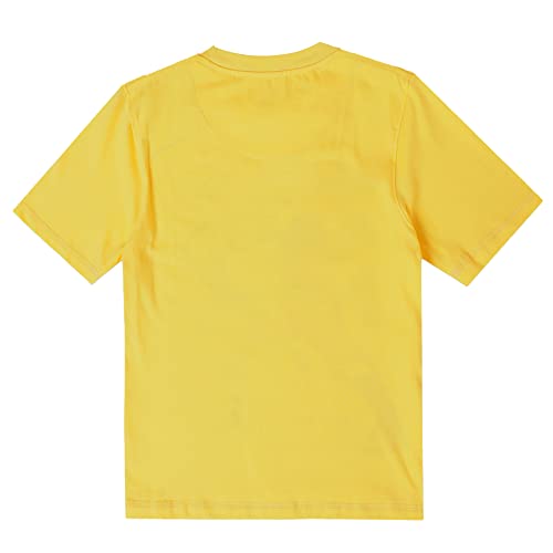 Image of Kidsville Batman Printed Regular Fit Yellow Cotton Boy's T-Shirt