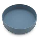 Should We Go? Dog Water Bowl - The Perfect Dish No-Spill, Less Mess Non-Tippable Water & Food Bowl, Silicone with Suction Cup Fits 8 Cups 9.5' Across x 2.5' Tall, Ideal for All Pets, Large-Ocean Blue