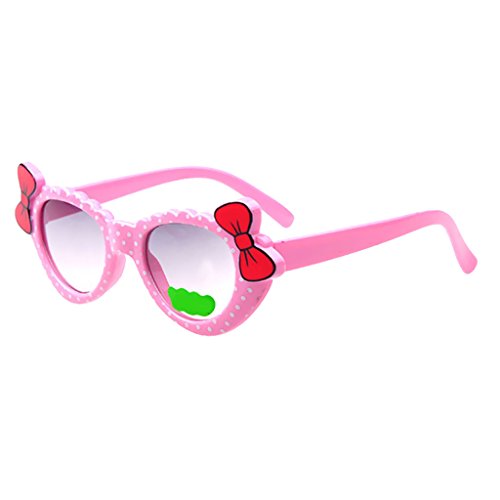 Homyl Bowknot Óculos de sol estilo desenho animado para atividades ao ar livre, lindos óculos para b