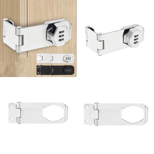 Puerta Bifold de Aleación de Zinc resistente con pestillos de pomo giratorio para seguridad de clóset y armario miniatura 2