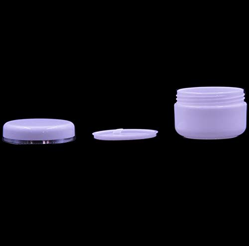 6PCS Empty Refill White Plastic Makeup Cosmetic Bottle Jar Pots with Screw Lid and PP Liner Travel Packing Storage Holder Container Case for Eye Shadow Cream Lotion Lip Balm and More(250G/8oz) - Thumbnail 5