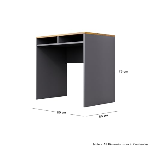 Image of Bniture Wooden Study Table for Home | Engineered Wood Laptop Study Table | Multi Purpose Office Desk for Laptop, Computer, Writing | Table for Study, Workstation Home & Office, Slate Grey & Giant Wood