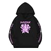 Girls Hoodie Sweatshirt Long Sleeve Pullover Casual Cartoon Anime Hooded Fall Clothes Black