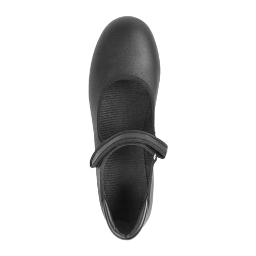 Linodes PU Leather Easy Strap Tap Shoe Dance Shoes for Women and Men's Mary Jane Dance Flat4