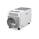 AprilAire E100C Pro 100 Pint Dehumidifier with Casters for Crawl Spaces, Basements, Whole-Houses, Commercial up to 5,500 sq. ft.