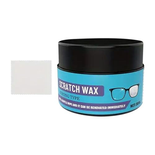 Dopsyesn Reparadora De Rayas Para Lentes   Limpiador De Lentes Portátil Protector Con Eliminación De Polvo   Pasta Para Pulir Y Reparar Gafas | para Cristales de Coche y Espejos