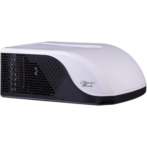Coleman-Mach Everest VS-18 RV Air Conditioner Cool Only (Ceiling Assembly and Thermostat Sold Separately) Variable-Speed Soft-Start Technology Quiet 50dB Operation Compact Design White