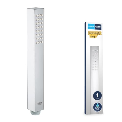 GROHE Vitalio Joy Cube Stick, Pommeau de Douche 1 jet (Pluie), Economie d'Eau, Chromé, 26392000 (Import Allemagne)