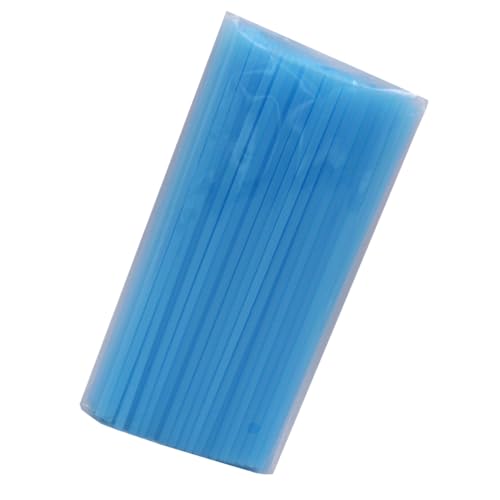 Image of Healeved 200 Pcs Light Blue Plastic Straws Disposable Drinking Straws 10.23 Inch for Smoothies Bubble Tea Tall Cups Birthday Parties Barbecues Restaurants Everyday Use