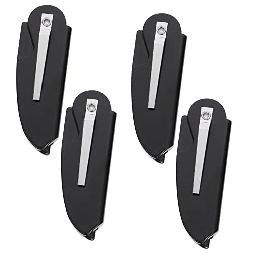 OHPHCALL 4pcs Folding Men's Beard Combs for Mustache Care Portable Plastic Hair Comb Set Stylish Beard Grooming Tool