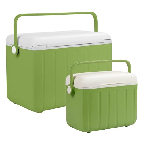 Image of 6Qt 13Qt 19Qt Northroad Camping Coolers,Stylish Macaron Color Durable Hard Cooler,Portable Insulated Ice Chest with 24 /48 Hour Ice Retention,Multi- Size for Camping,Picnic,Beach,Travel