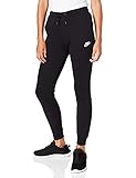 Atmungsaktives Material Nike Damen W Nsw Essntl Pant Reg Flc Sport Trousers, Black/(White), 21 EU