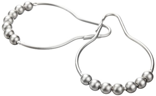 Clipperton RollerRings® Large Oversized Heavy Duty Shower Curtain Rings, Satin Nickel, Set of 12