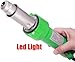 Beyondlife 1600W Plastic Welder, Hot Air Plastic Welder Heat Gun, PVC Vinyl Rod Welding Hot Gas Pistol Tool, with Various Welding Nozzles, w/LED Lighting