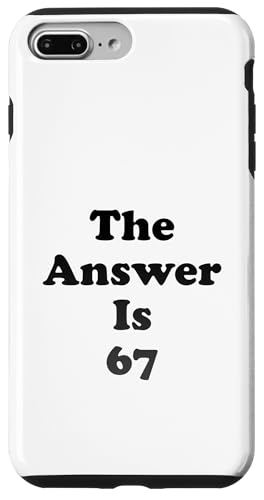 �C���^�[�l�b�g �g�����h 67�A�ԍ� 67 �X�}�z�P�[�X iPhone 7 Plus/8 Plus �p